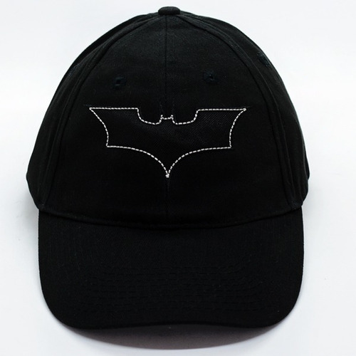 Gorra Bordada Batman Begins Logo Gabardina Negra Dark Knight