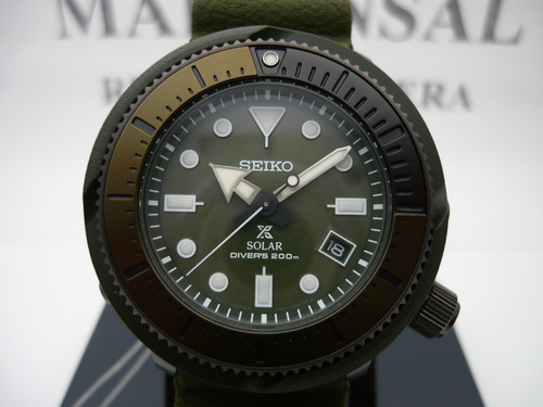 Seiko Prospex Diver Solar Baby Tuna Sne535 Fotos Reales Verde Verde Verde
