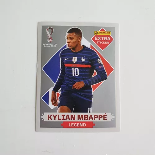 Kylian Mbappe Figurinha Extra Legend Prata Copa 2022