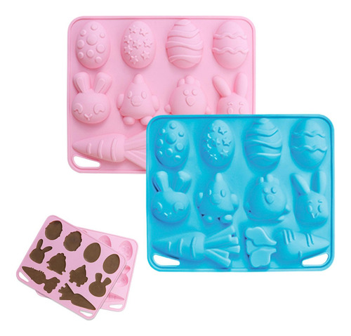 Yy 2 Pcs De Moldes Silicona De Chocolate Pascua, Lindario