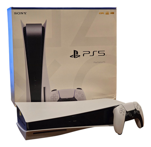 Sony Playstation 5 Con Lectora 825gb Full Box Blanco (Usado)