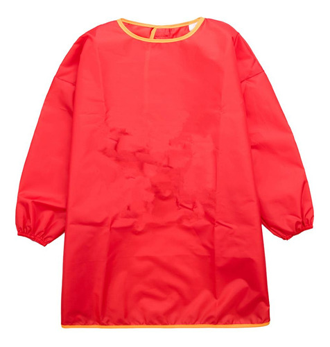 2 Delantal De Dibujo Capa Impermeable De Tpu Rojo L -150cm