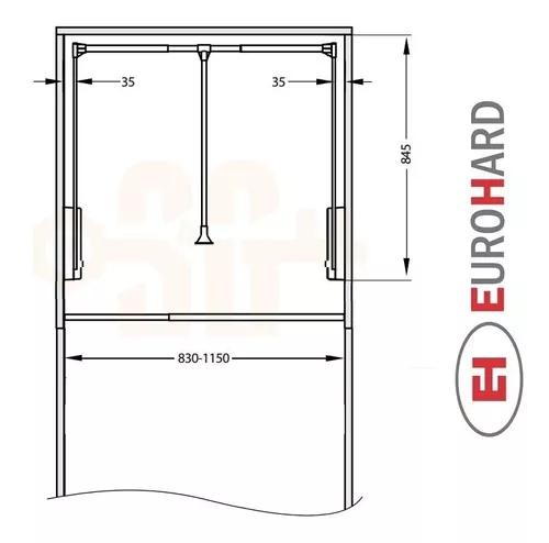 Perchero Elevador Neumatico Regulable 83 Cm