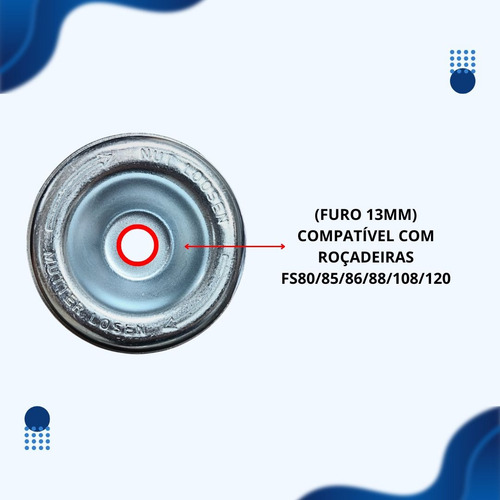 5x Limitadores Altura Metal Compatível Stihl Fs80/85/120