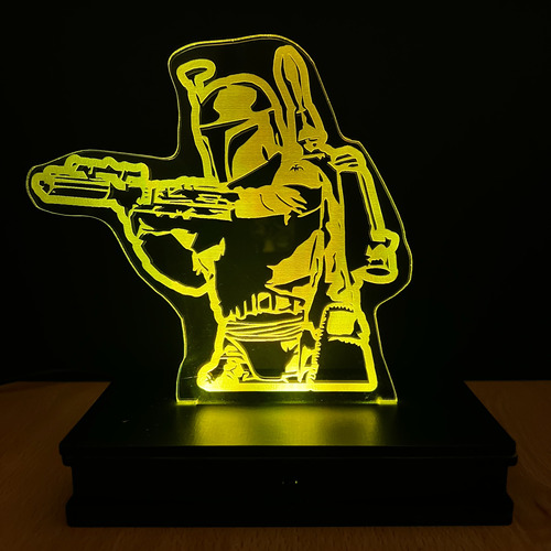 Lampara Led 3d Rgb Holograma Star Wars Stormtrooper