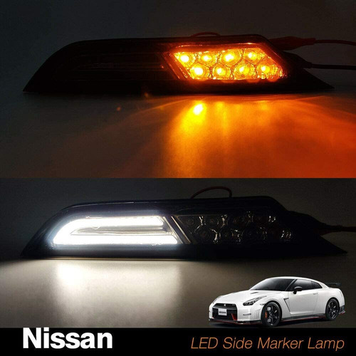 Luz De Marcador Lateral Led Para Nissan Gtr R35 2007  2017