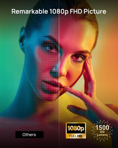 Projetor Xigmi Horizon 1080p Fhd 4k Suportado Por 1500lm And
