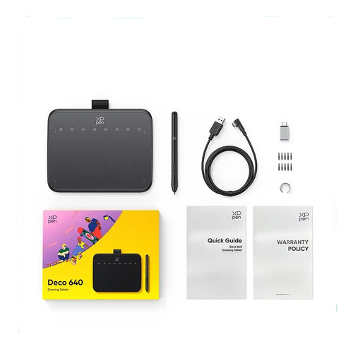 XPPen Deco 640 Tableta Gráfica 6 Pulgadas 16384 Niveles de Presión Compatible con Android