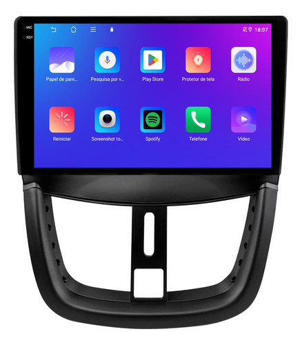 Multimidia Peugeot 207 9p Android Carplay 4/64gb + Ré