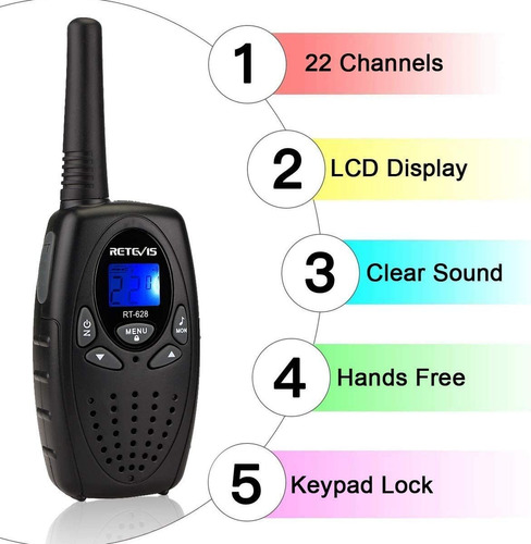 Walkie Talkies Retevis Rt628 4 Piezas Retevis