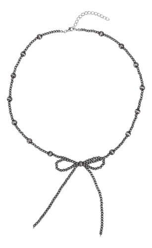 Cuello De Perlas Navajo Con Lazo, Lazo, Vaquera, Vaquera, Va