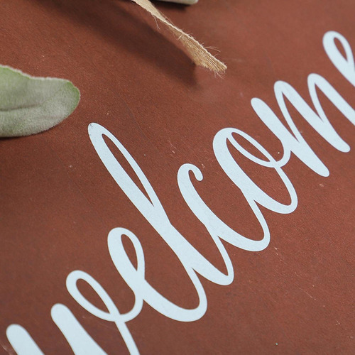 Señal De Bienvenida Para Puerta Delantera, Decoración