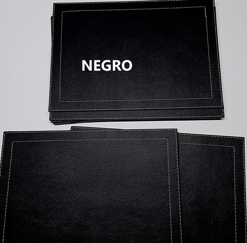 Imagen 1 de 10 de Set De 8 Individuales Forrado Ecocuero Somos Fabricantes