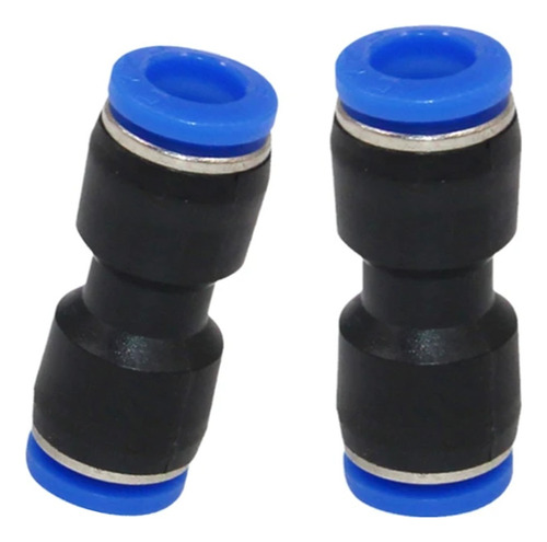 2 X Conector Union 8mm Acople Neumáticos/alimenticio/riego