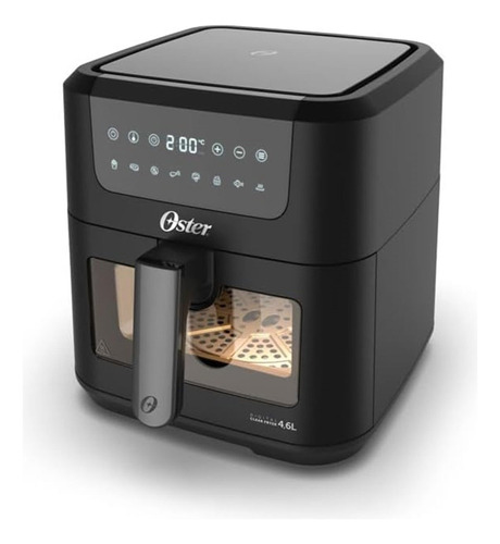 Fritadeira Airfryer Sem Oleo Oster 4,6l 1500w Ofrt970 Cor Preto 110v