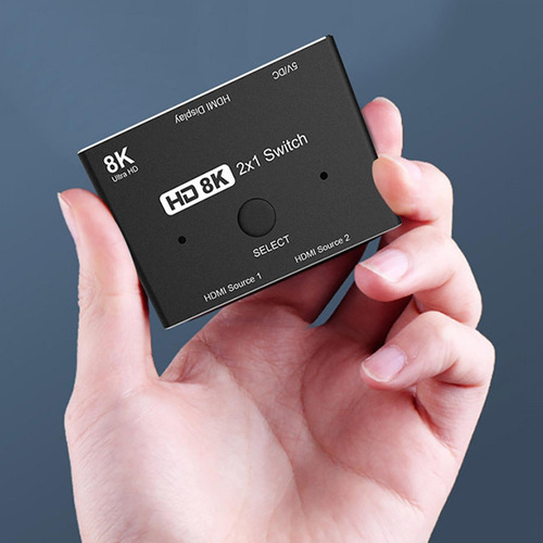 Imagen 4 de 9 de Conmutador 2.1 Compatible Con Hdmi 8k 2 En 1 Salida De Alta