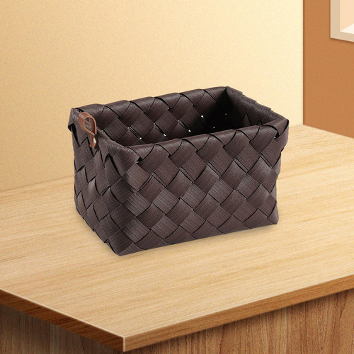 Caja De Almacenaje Tejida, 22 Cm X 15 Cm X 13,5 Cm