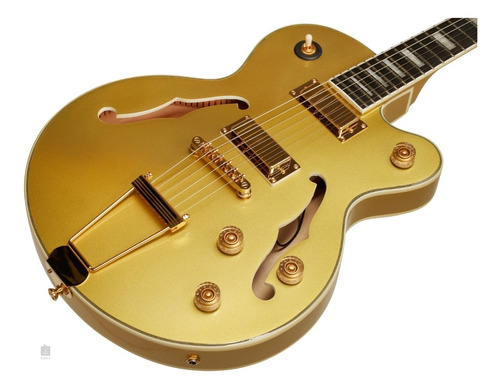 Guitarra EpiPhone Uptown Kat Es Topaz Gold Metallic Semi Ac