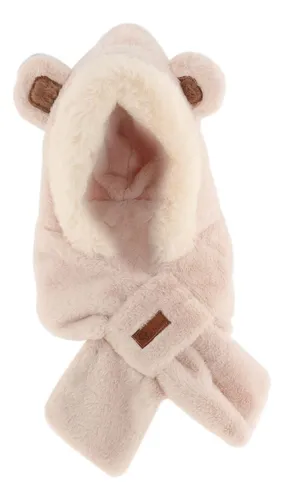 Bufanda Con Capucha Para Mujer, Gorro Cómodo, Chal Beige