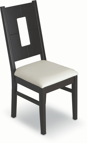 Silla Eure - Chocolate Color de la estructura de la silla Negro Color del asiento Estampado