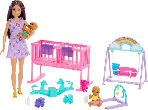 Barbie Skipper Guardería Accesorios, Bebés, Cuna, Columpio