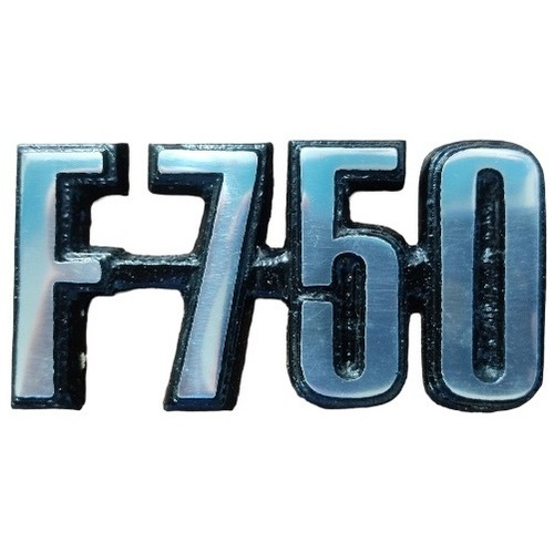 Emblema F750 Camion Hierro Metal Sin Adhesivo