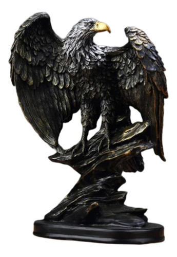 Águila De Resina Moderna Posada En Un Árbol Escultura
