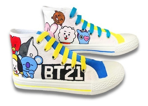 Tenis Personalizados Bt21 Pintados A Mano