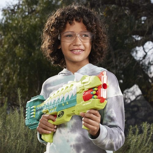 Pistola Nerf Dinosquad Dinosaurio Anklyosaurus 16 Dardos