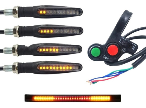 Stop Led + Comando Integrado Racing + Juego 4 Direccionales