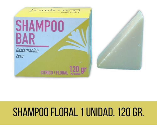 Imagen 1 de 9 de Shampoo Solido Floral Sin Sulfatos Ni Siliconas La Botica Eco