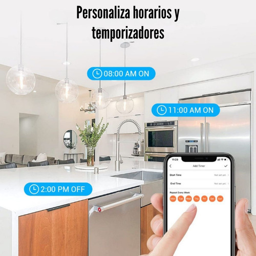 Mini Enchufe Ezviz T30 Wi-fi Smart T30-10b-us Alexa Google
