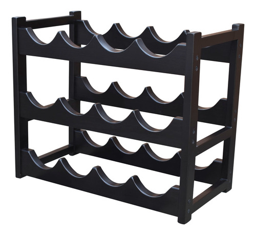 Cava Madera 12 Botellas Hogare Elegante Y Moderna Chocolate