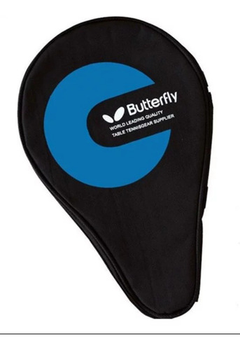 Raqueteira Butterfly Capa Raquete Tênis De Mesa Porta Bolas Cor Preto/azul