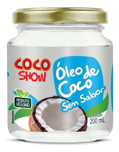 Kit C2 Óleo De Coco Sem Sabor 200ml Coco Show