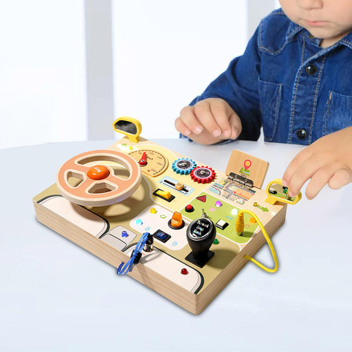 Luzes Interruptor Ocupado Placa Montessori Brinquedo