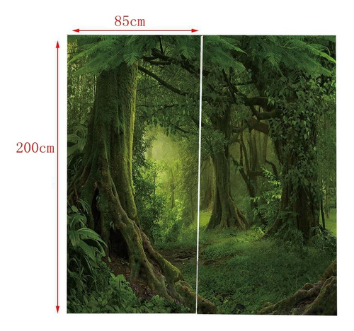 Jjzs Cortinas Blackout Com Isolamento Térmico Forest