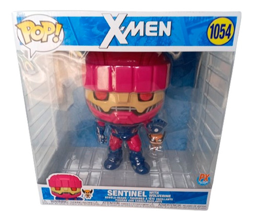 Funko Pop X-men Sentinel Con Wolverine Jumbo De 25cm En Caja (Usado)