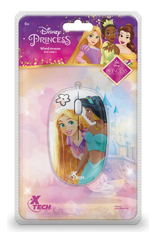 Mouse Infantil Niñas Princesas Disney Color Blanco