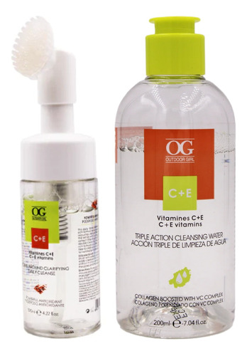 Kit De Limpieza Reparadora De Colágeno, Vitamina C Y E Og