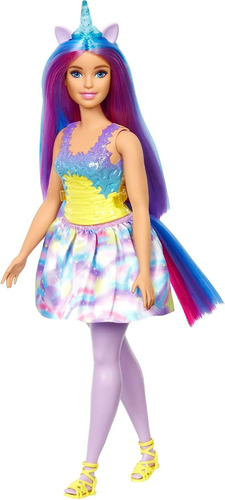 Barbie Muñeca Dreamtopia Unicornio Azul