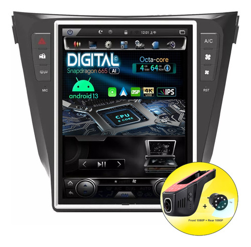 Radio Pantalla Android Tesla Nissan Xtrail/ Qashqai