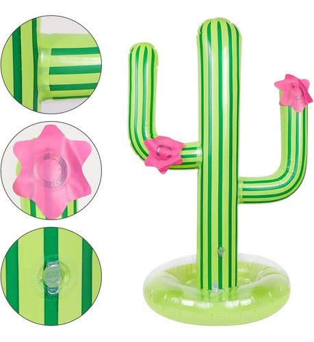 Juego De Anillos Inflables Y Cactus Para Fiestas De Verano