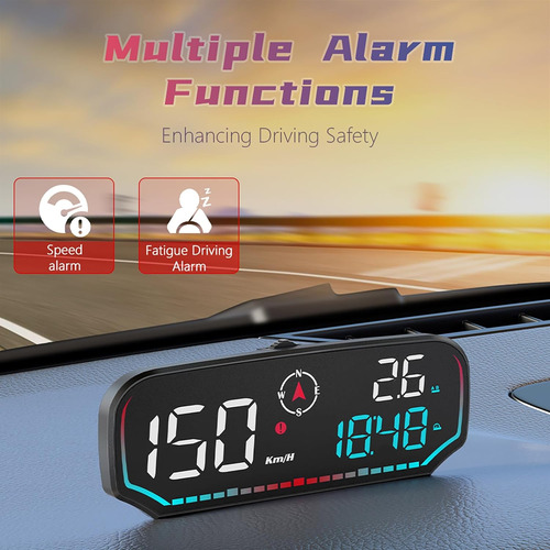 Coche Hud Pantalla De Cabeza De Coche Velocímetro Gps