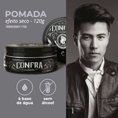 Imagem 5 de 6 de Pomada Modeladora Efeito Seco Confra Grooming (2 Unidades)