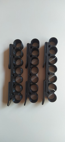 Kit 3 Porta Munição 7 Cartuchos, Colete Modular, Calibre 12