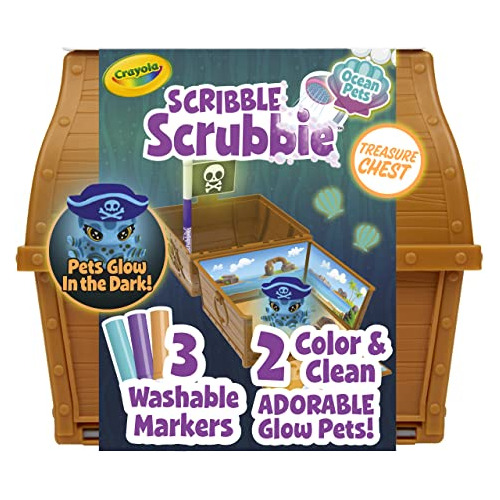 Crayola Scribble Scrubbie Pets Glow Ocean Playset, Juguetes 