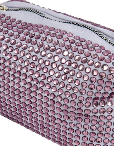 Bolso Todomoda Color Lila Con Strass/pedrería