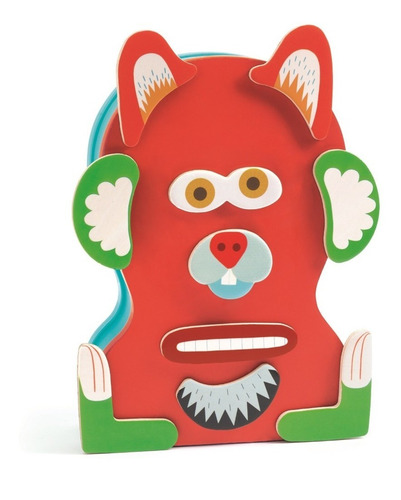 Crea Monstruos Juego Magnético Piezas De Madera 3+ Djeco