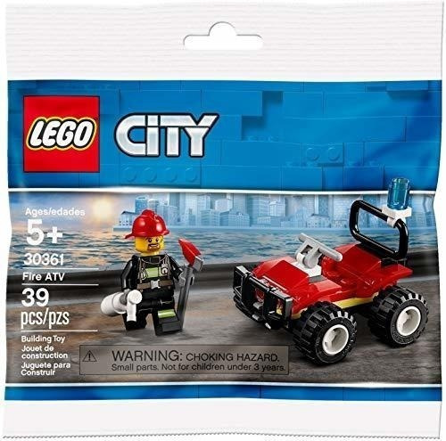 City Lego Fire Atv Bolsa De Polietileno 39 Unidades